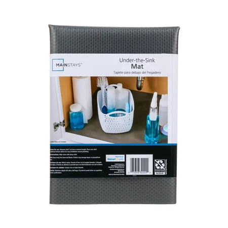 Mainstays Black Under-The-Sink Mat