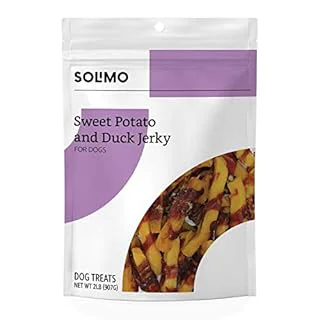 Amazon Brand Solimo Sweet Potato & Duck Jerky Dog Treats