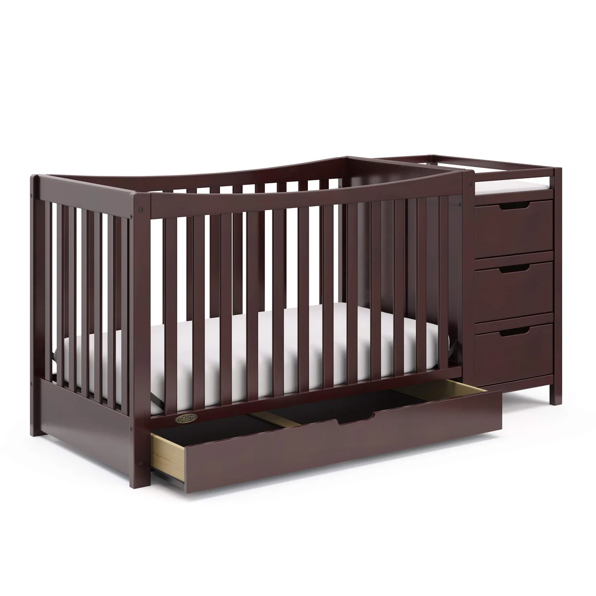Graco Remi 4-in-1 Convertible Crib with Drawer and Changer