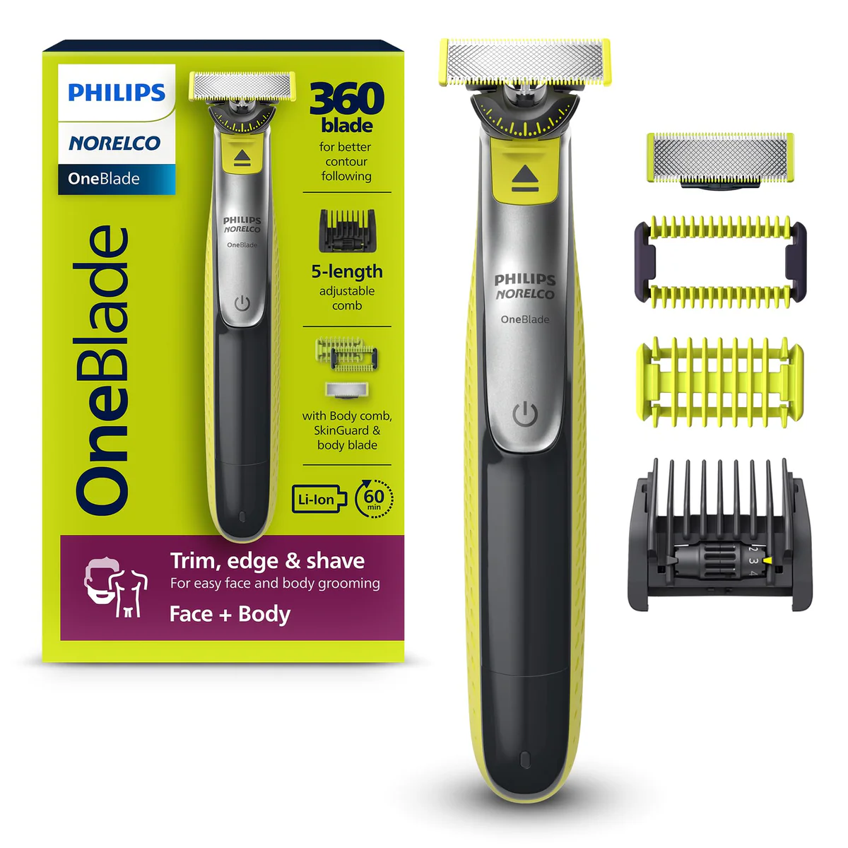 Philips Norelco OneBlade Hybrid Trimmer and Shaver