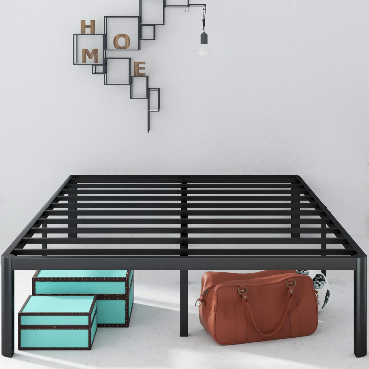 Zinus Van 16 Inch Metal Platform Bed Frame King 