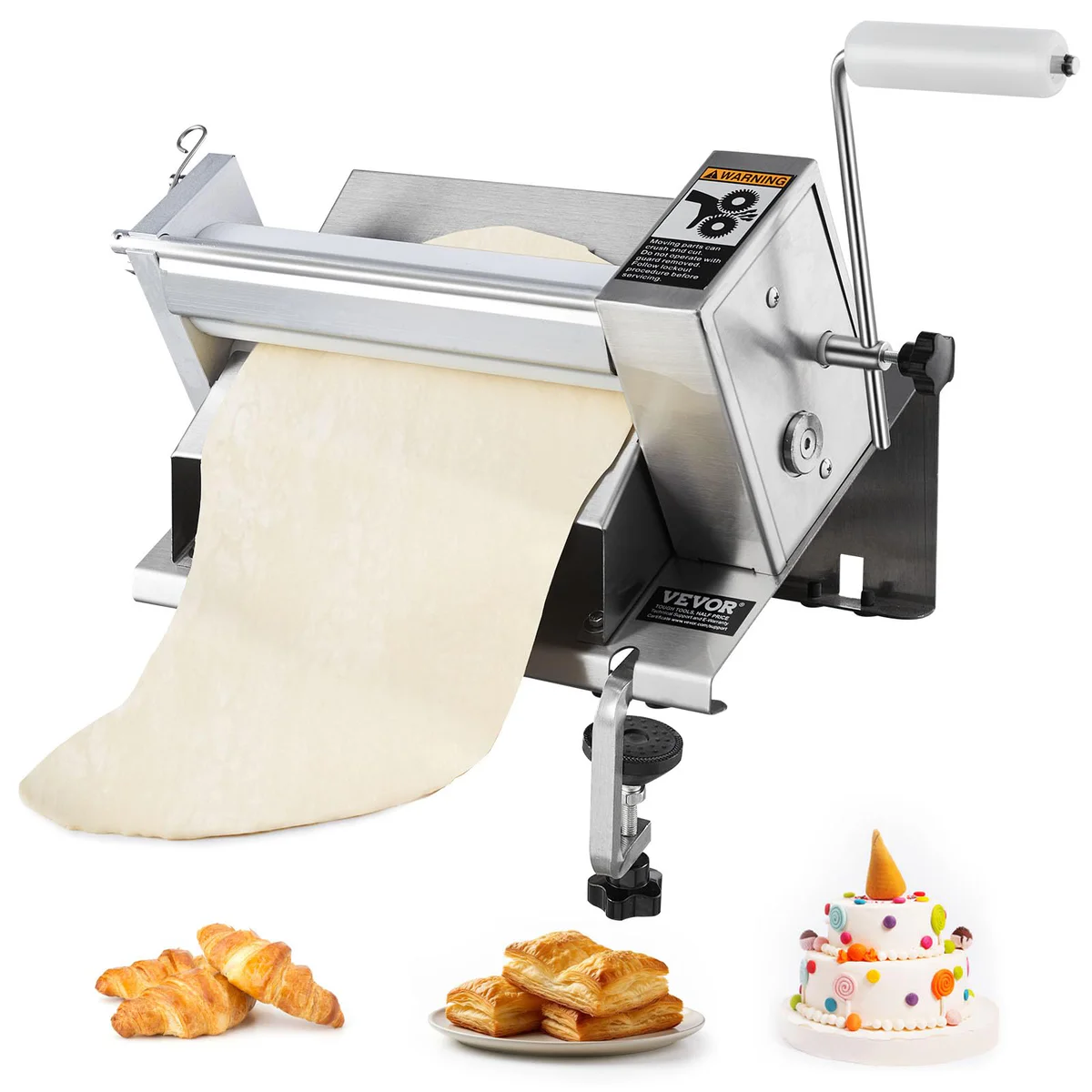 VEVOR Countertop Dough Sheeter Machine