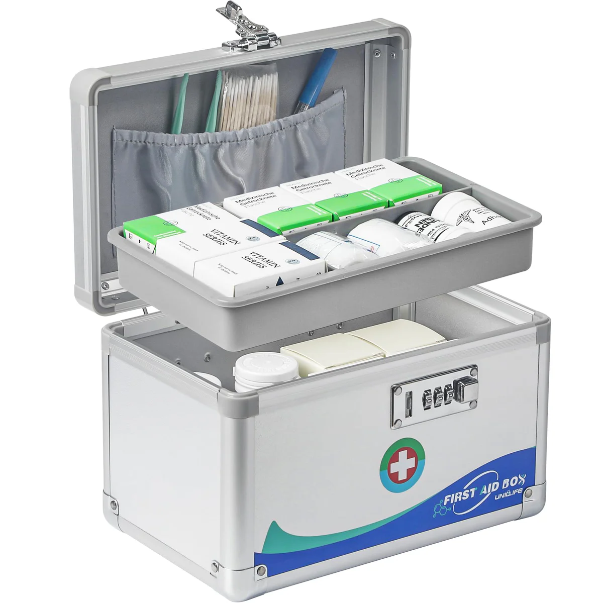 Uniclife Lockable Medicine Storage Box 