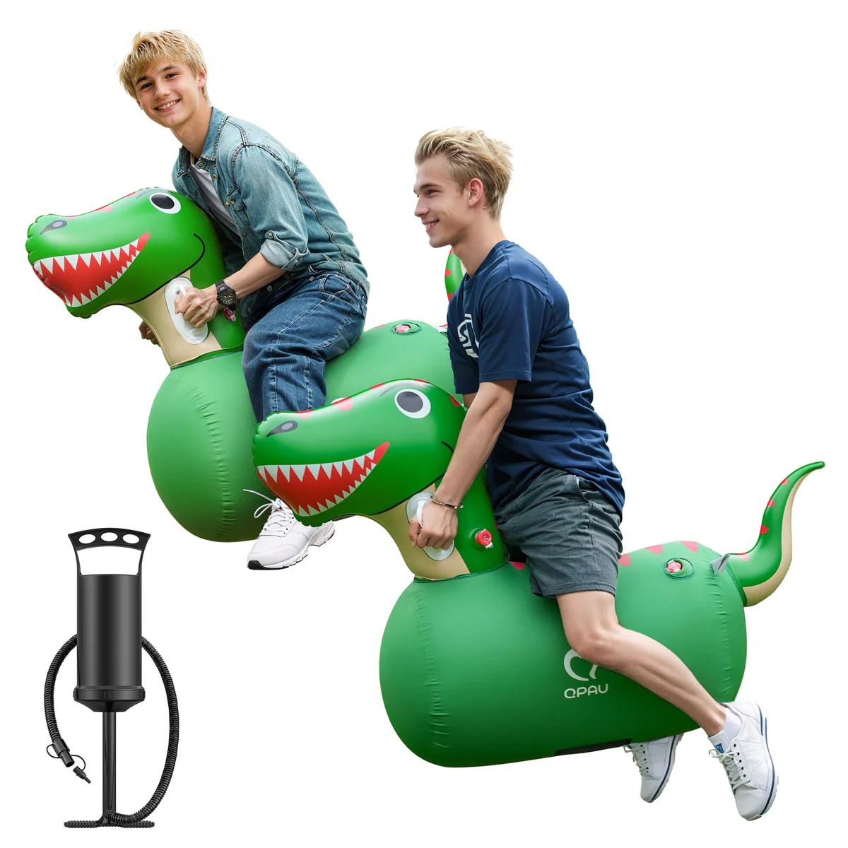 Qpau Inflatable Ride-On Bouncy Horse Hopper