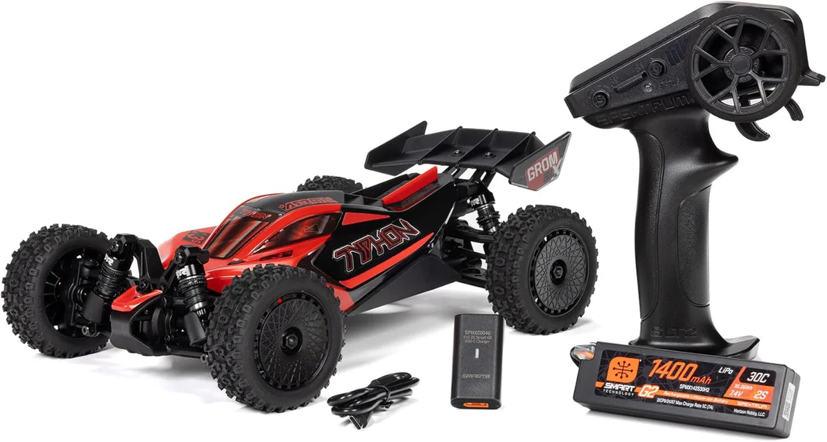 ARRMA RC Car Typhon GROM 4X4 BLX Brushless Buggy RTR with DSC