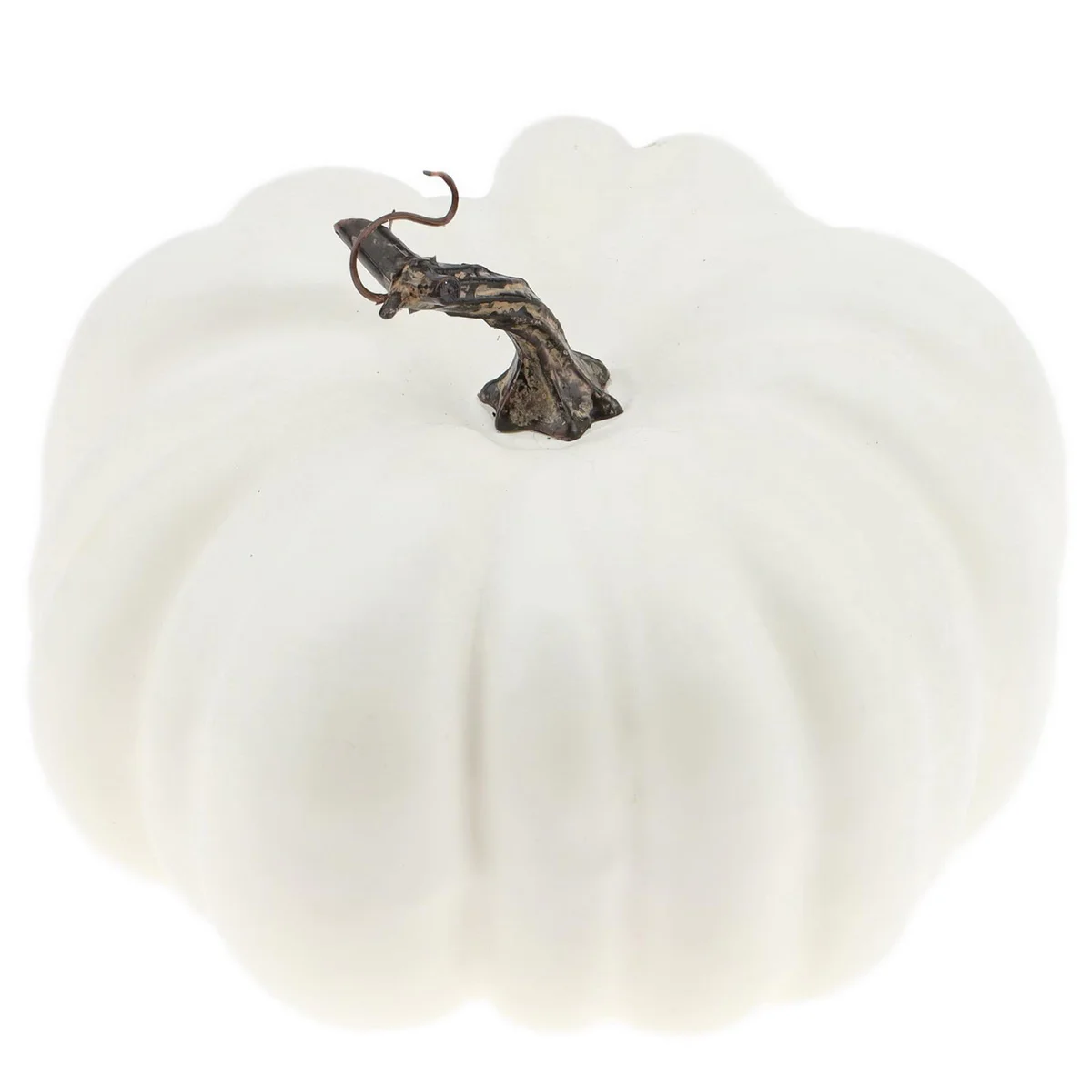 Woration Artificial White Pumpkin Halloween Decoration