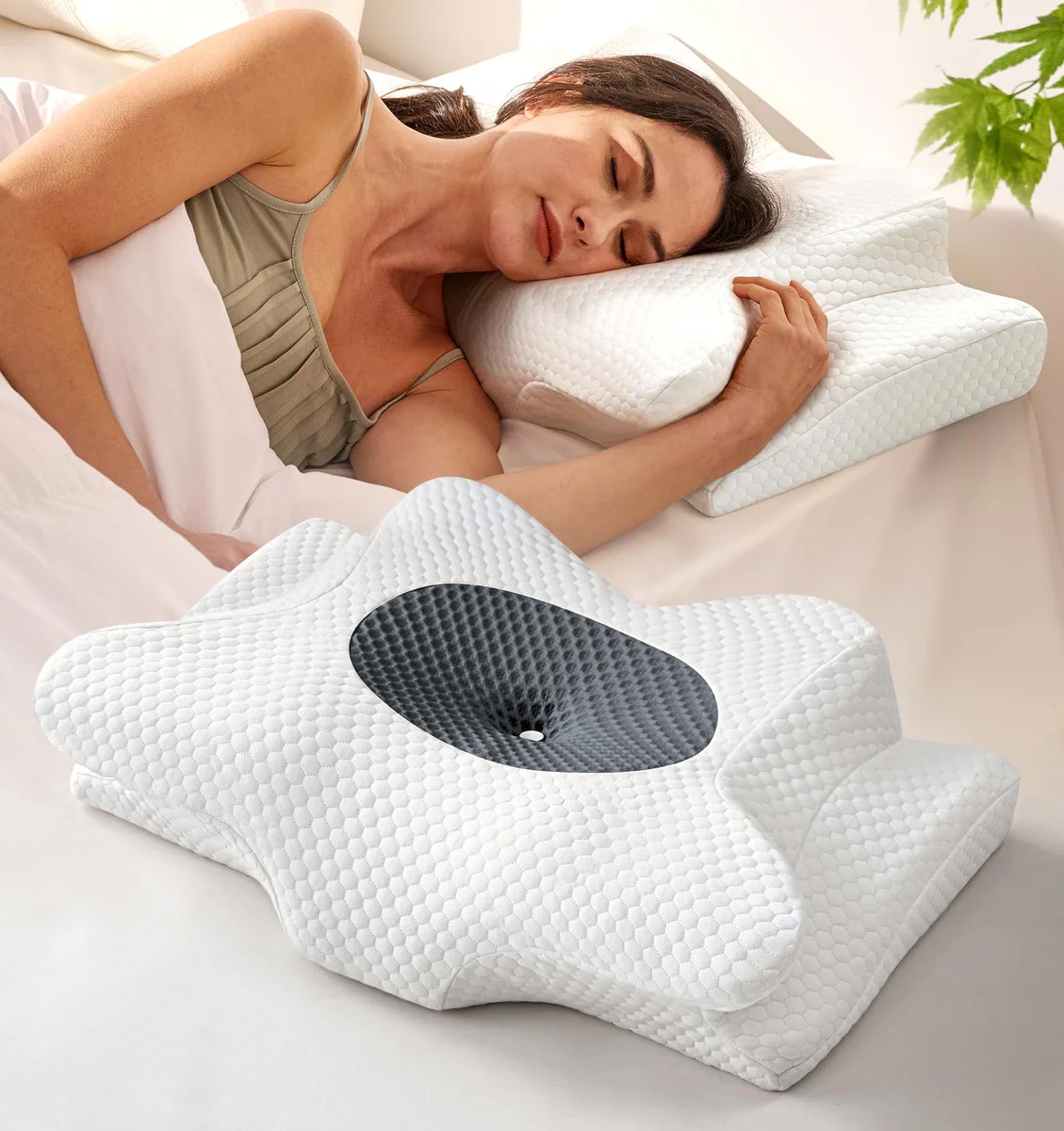 Emircey Cervical Contour Memory Foam Pillow Neck Support