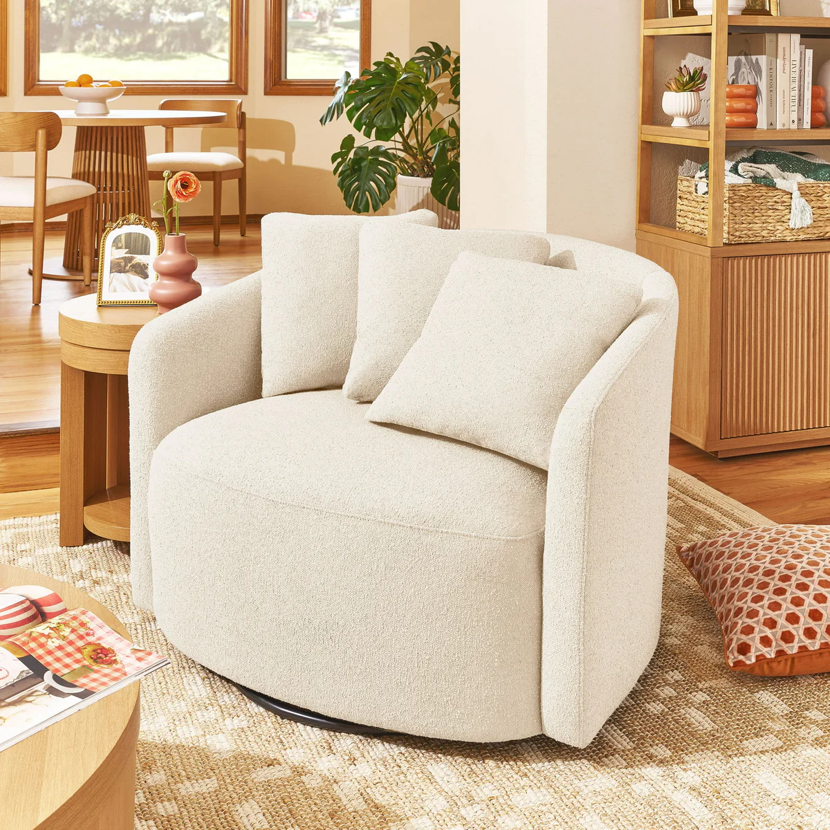 Beautiful Boucle Accent Chair