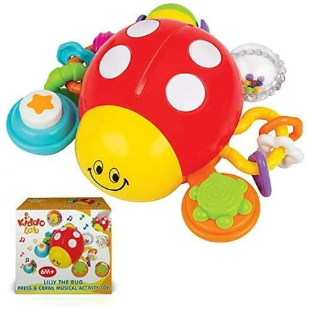 KiddoLab Lilly The Bug, Press & Crawl Musical Activity Toy