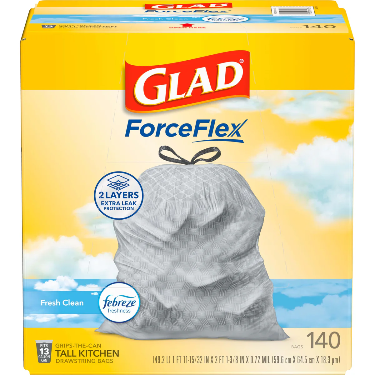 Glad OdorShield Kitchen Trash Bags
