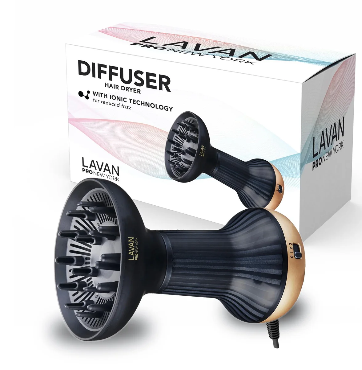 LAVANPRO Universal Hair Dryer Diffuser Attachment