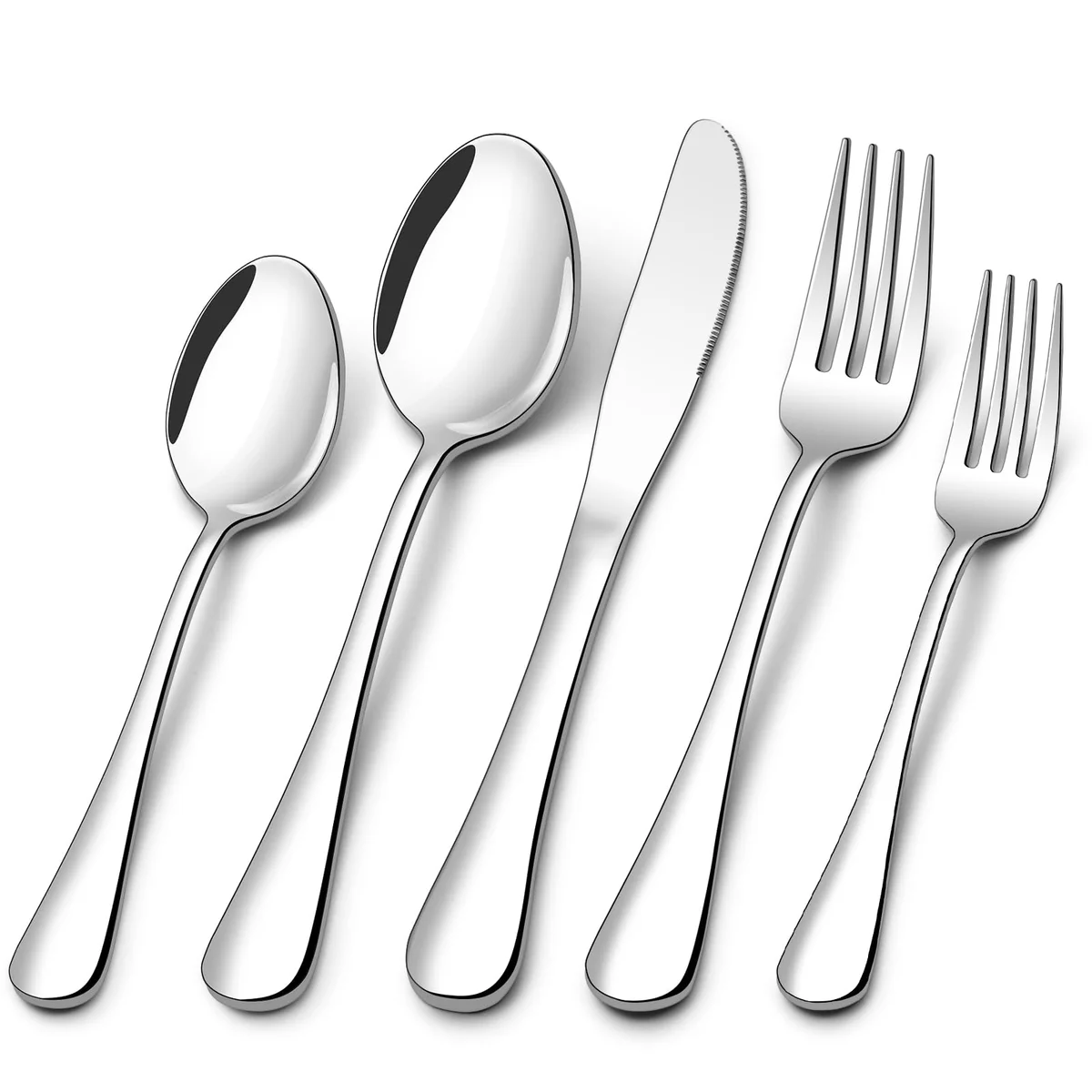 Compralo 60-Piece Stainless Steel Flatware Set