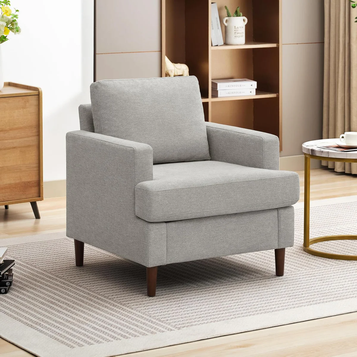Weture Upholstered Accent Chair Living Room Armchair