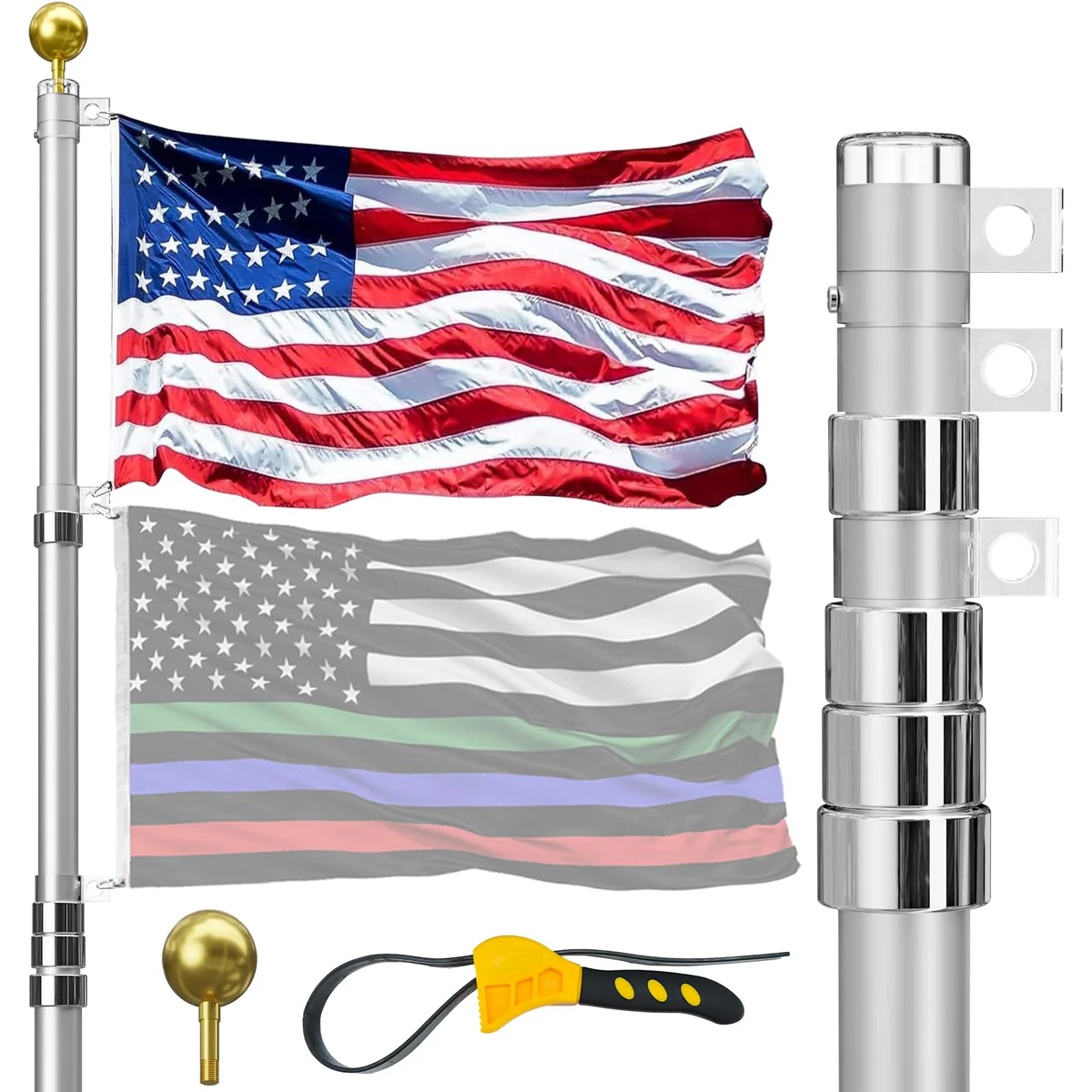 IIOPE Telescoping Flag Pole Kit