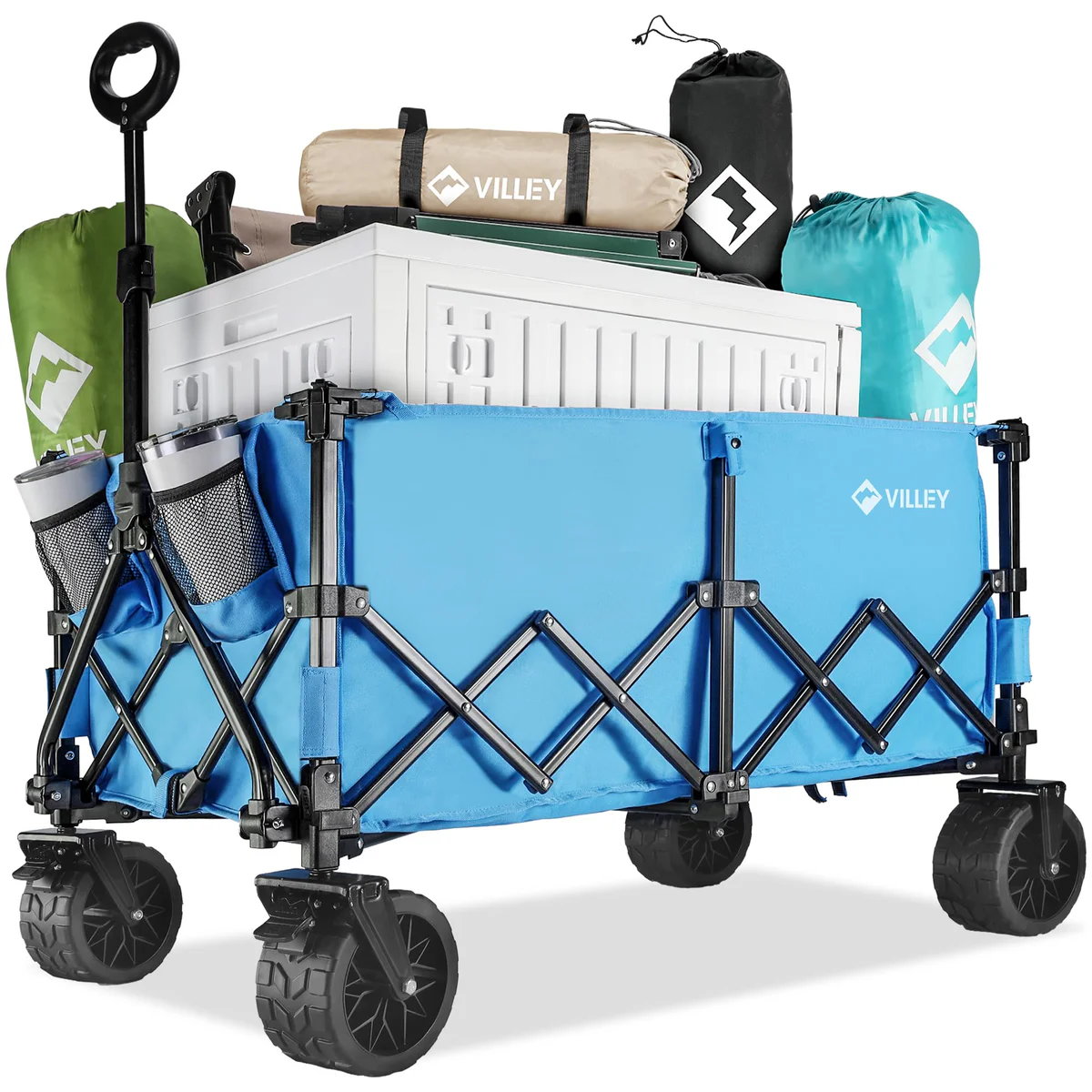 VILLEY, Foldable Utility Wagon Cart