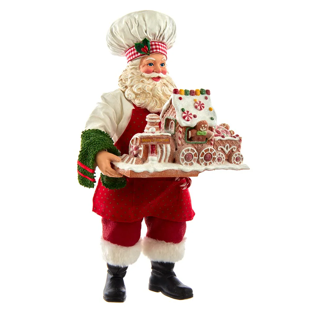 Kurt S. Adler Fabriché Santa Gingerbread Train Figurine