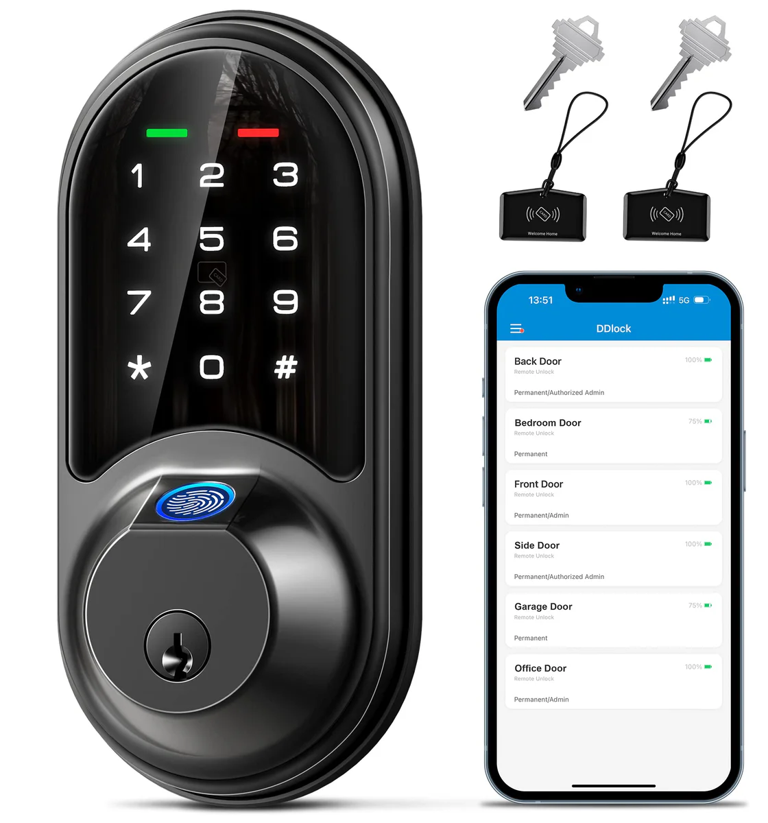 Veise Smart Lock Keyless Entry Deadbolt
