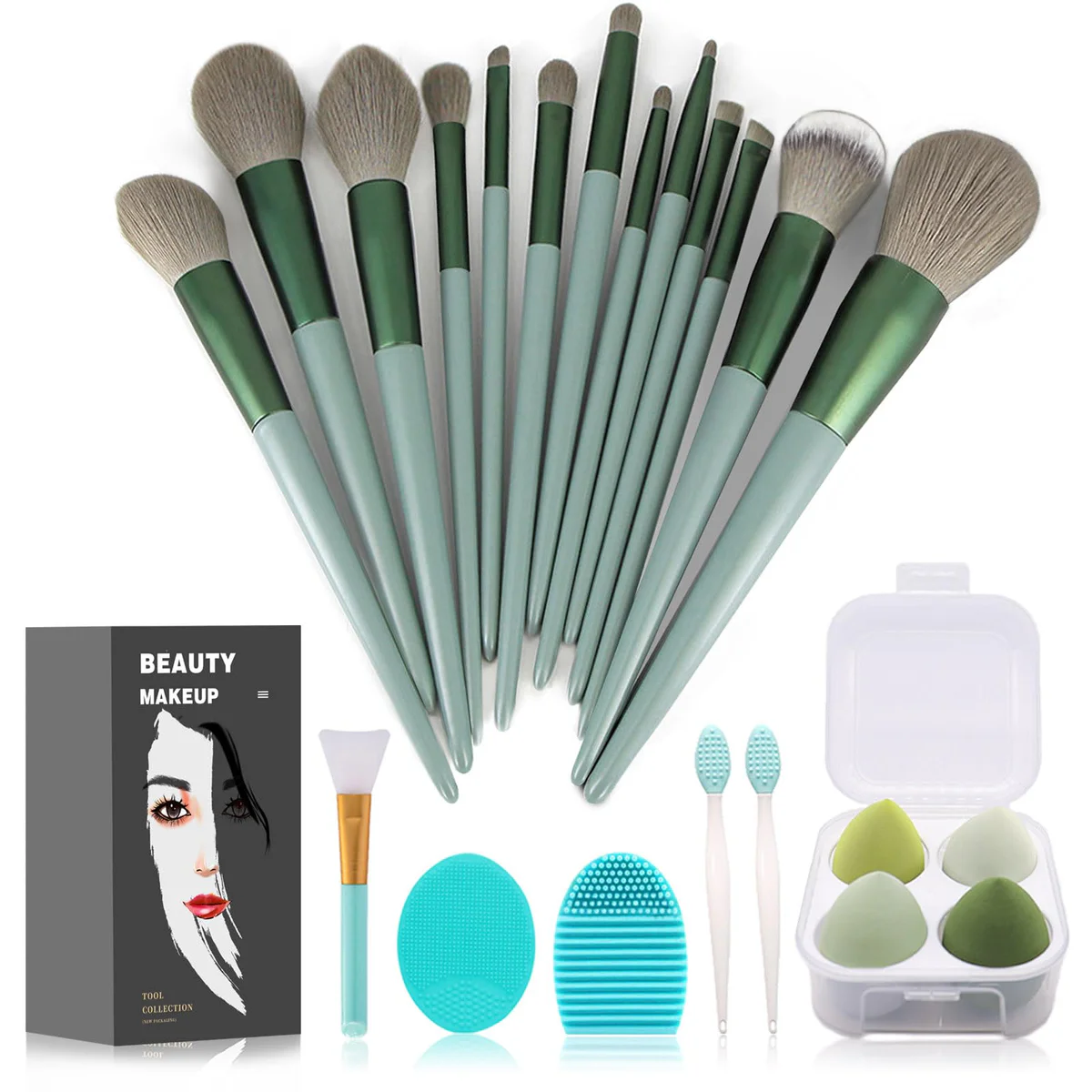 Koccido Makeup Brush Set with Holder Stand