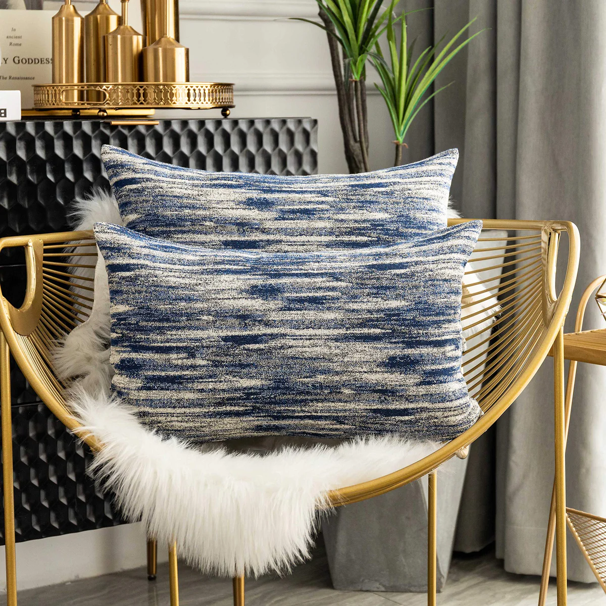 Home Brilliant Decorative Throw Pillow Covers Lumbar