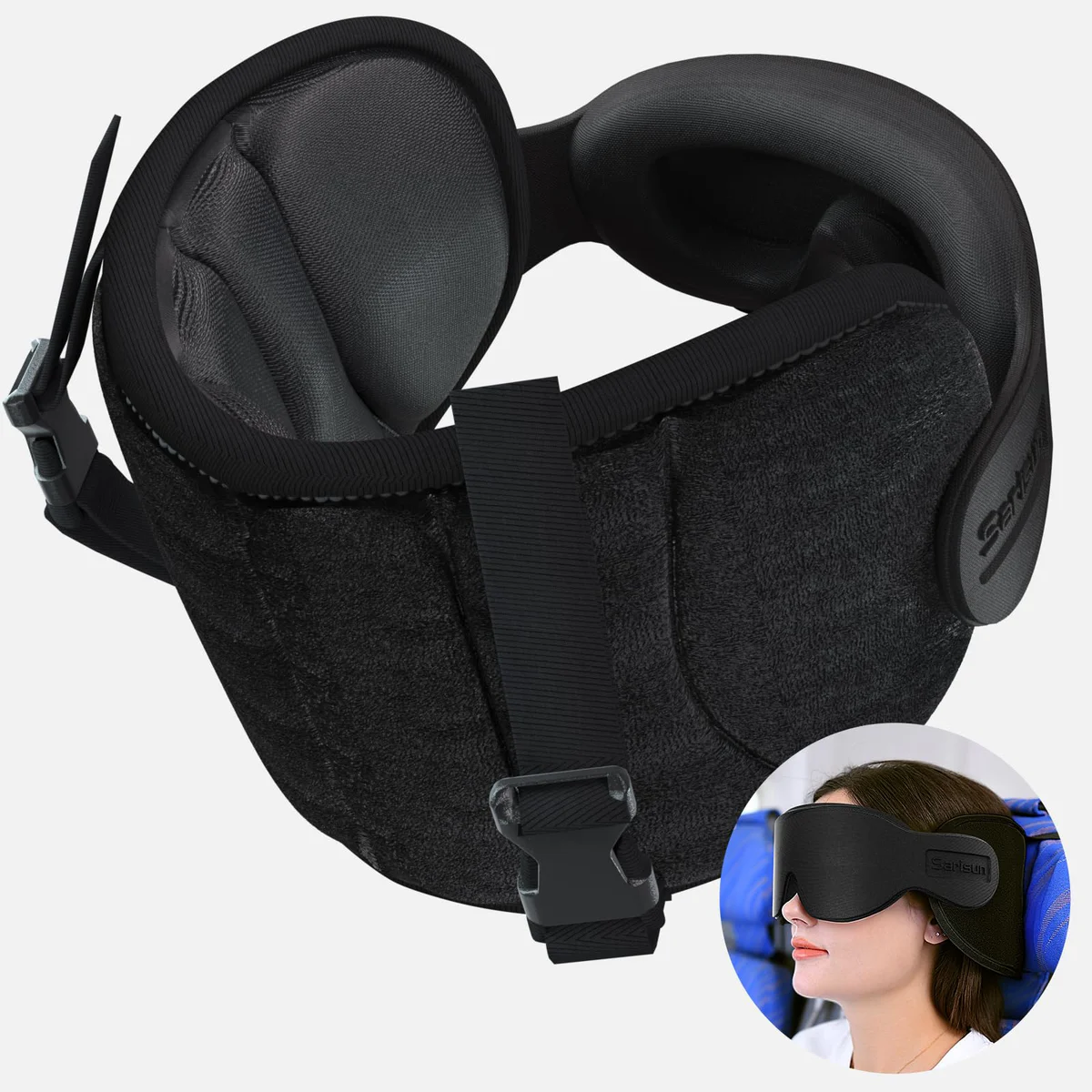 SARISUN Inflatable Travel Neck Pillow