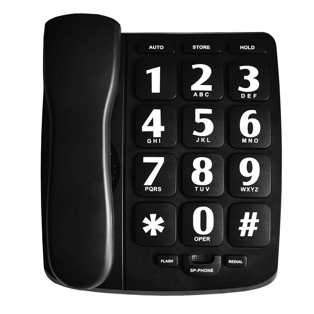 HePesTer Amplified Big Button Corded Landline Phone for Seniors