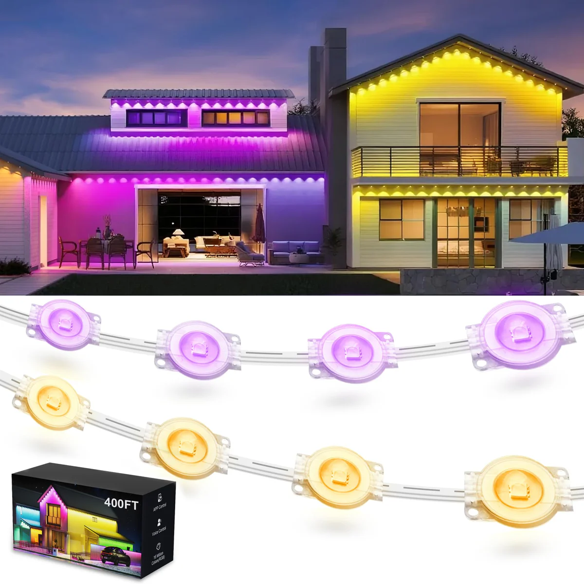 Fussion Permanent Outdoor LED String Lights