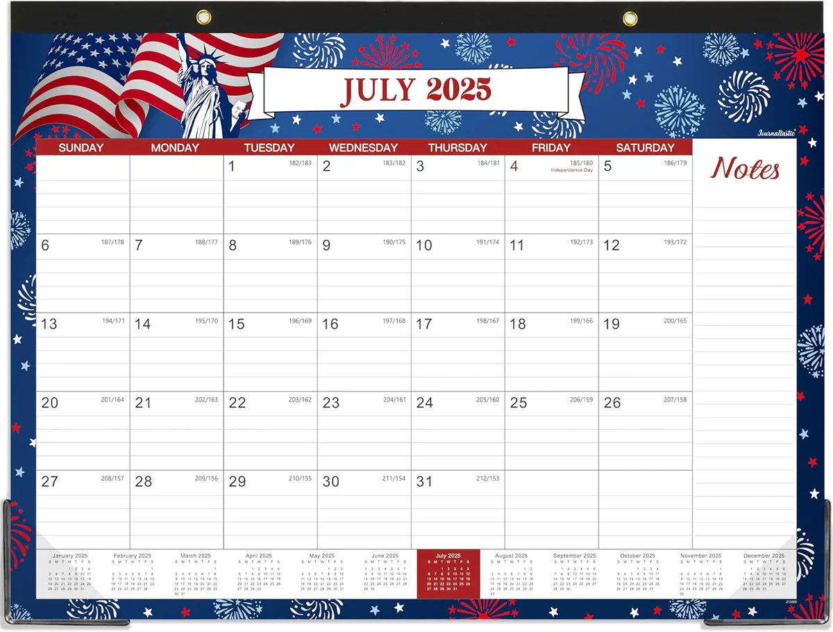 Journaltastic 2025-2026 Academic Desk Calendar