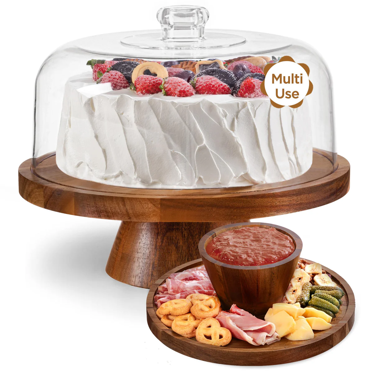 HBlife Round Cake Stand Dessert Display