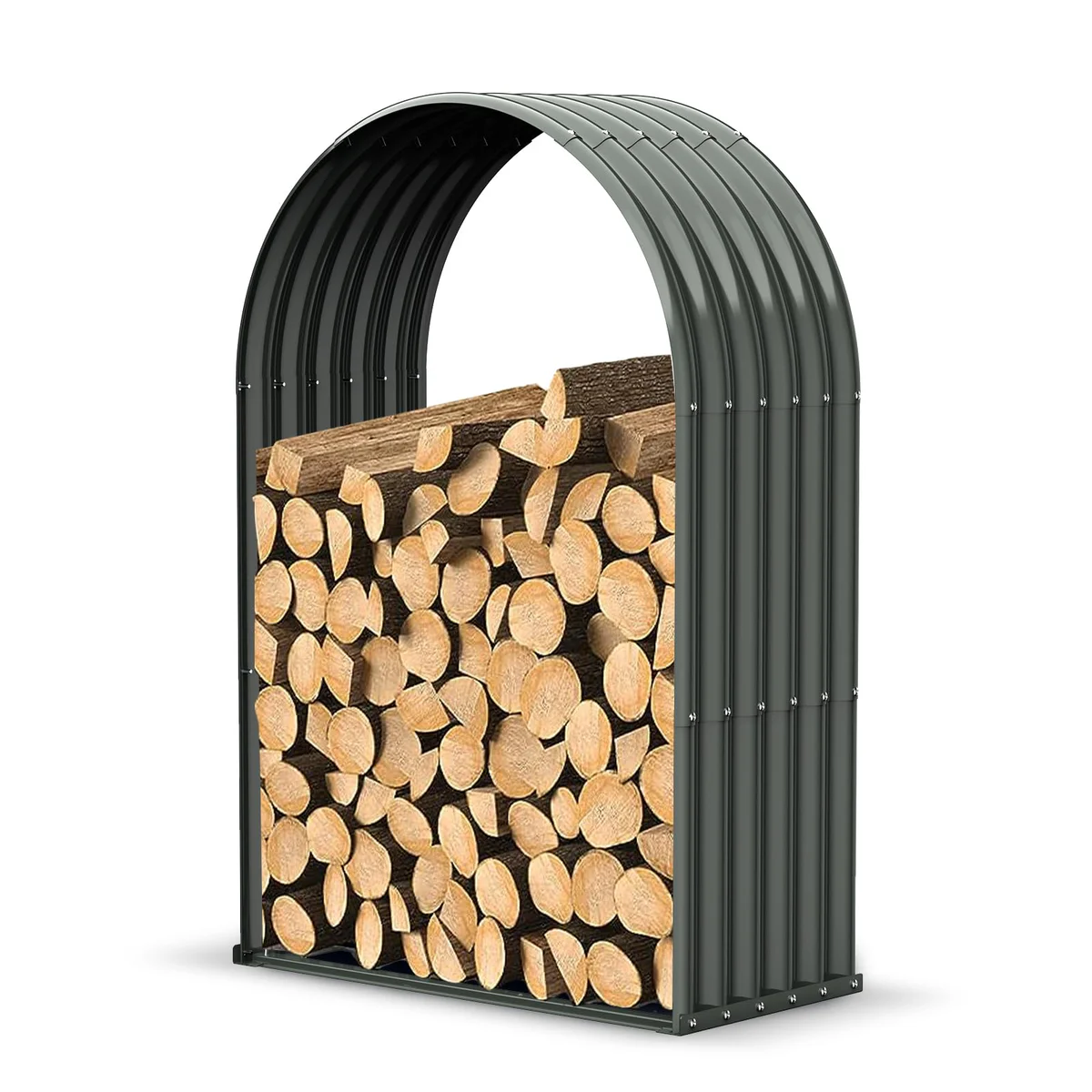 ANLEOLIFE Arched Firewood Storage Rack