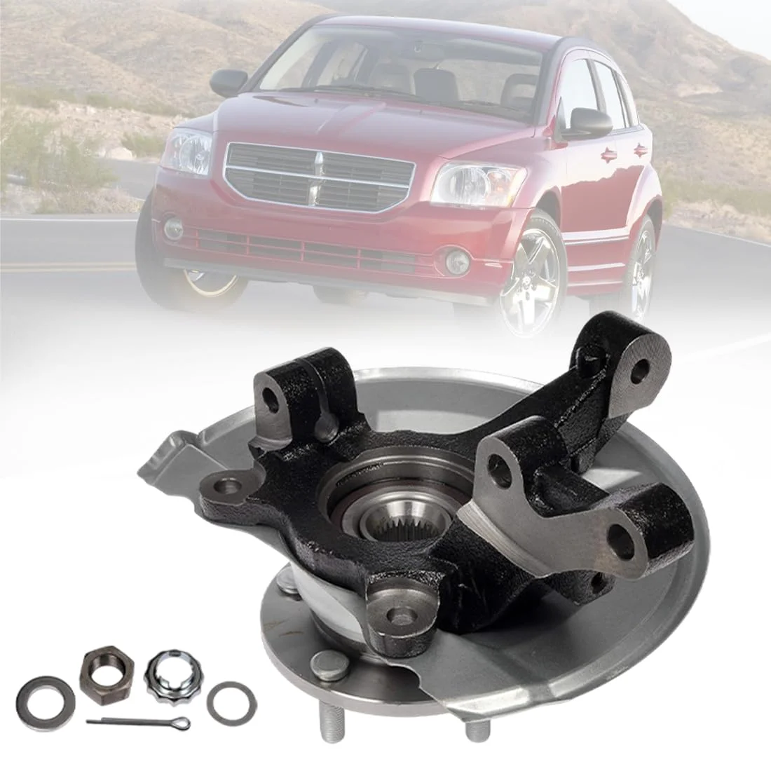 AUTOTOP, Front Left Steering Knuckle & Hub Bearing Assembly