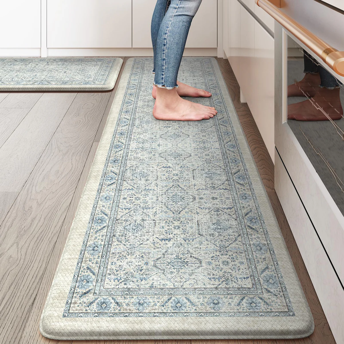 KIMODE Anti-Fatigue Cushioned Kitchen Mat Set