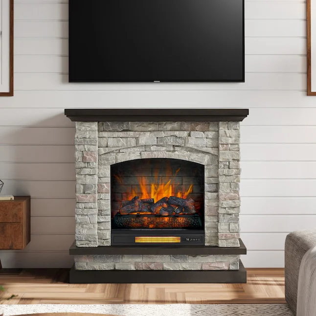 allen + roth Freestanding Electric Fireplace
