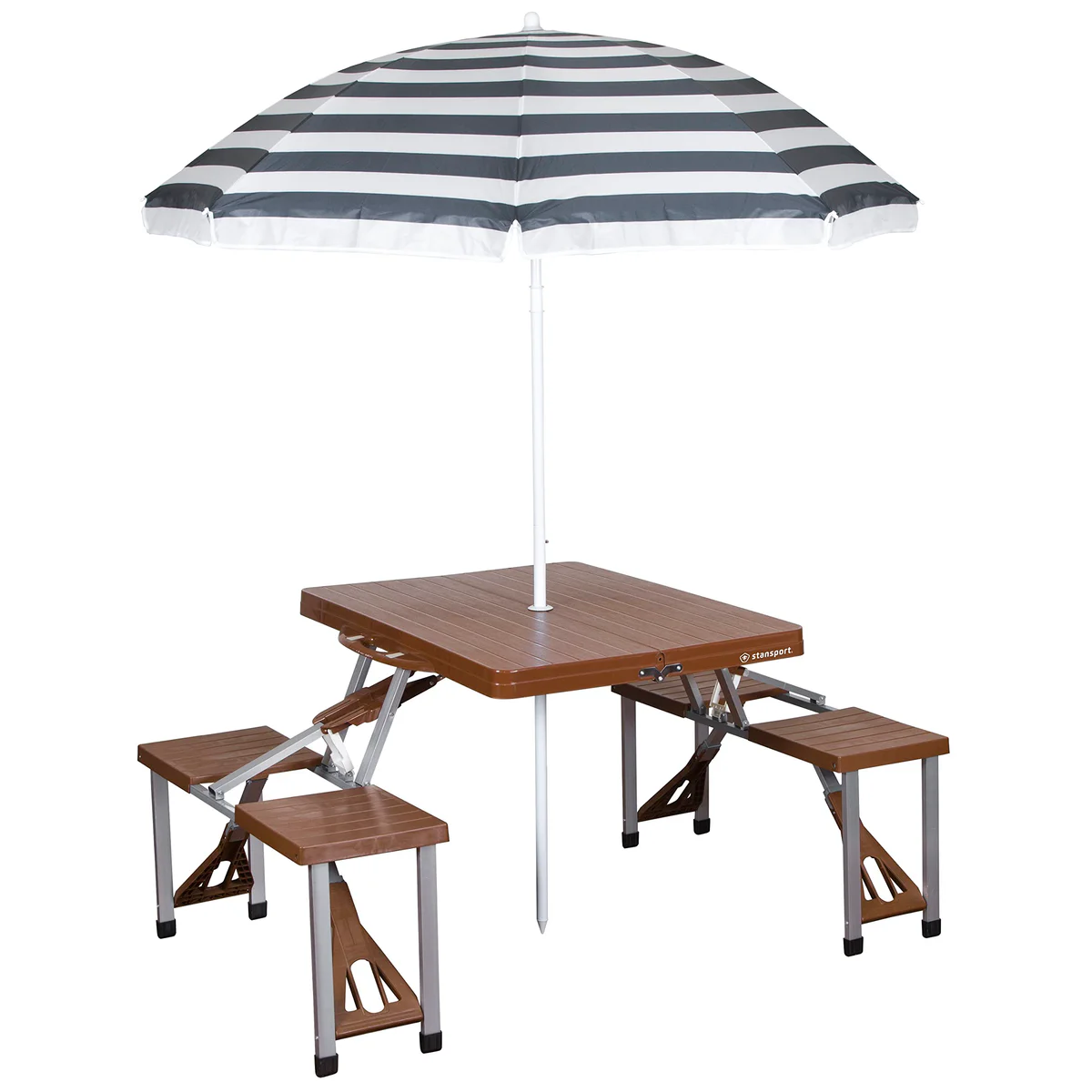 Stansport Picnic Table and Umbrella Combo 
