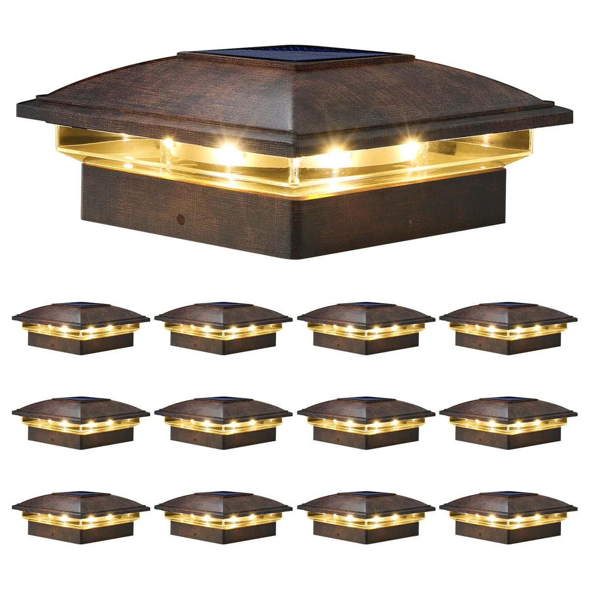 VOLISUN Solar Post Lights - Outdoor Garden Decoration