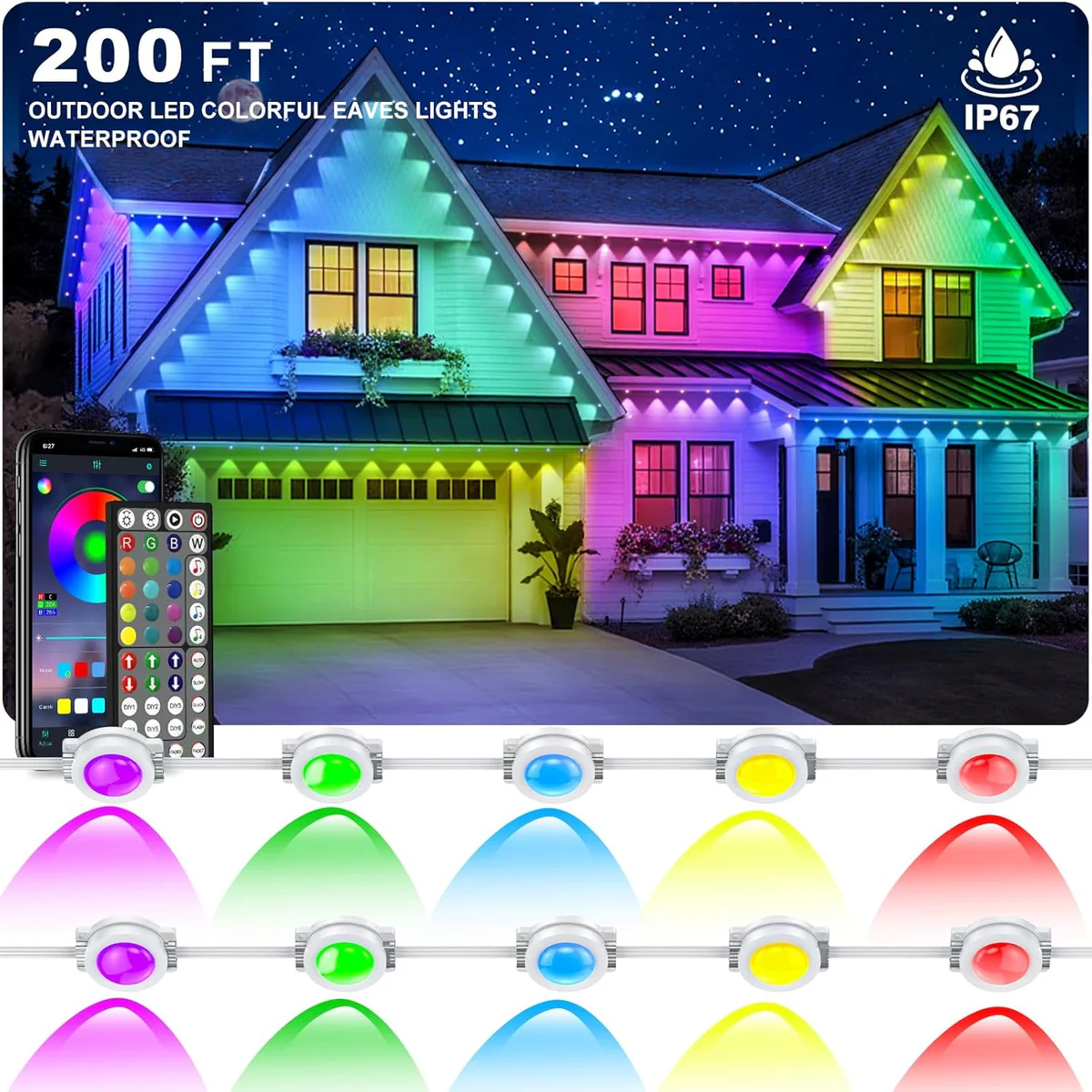 INZIDOL LED Outdoor String Lights