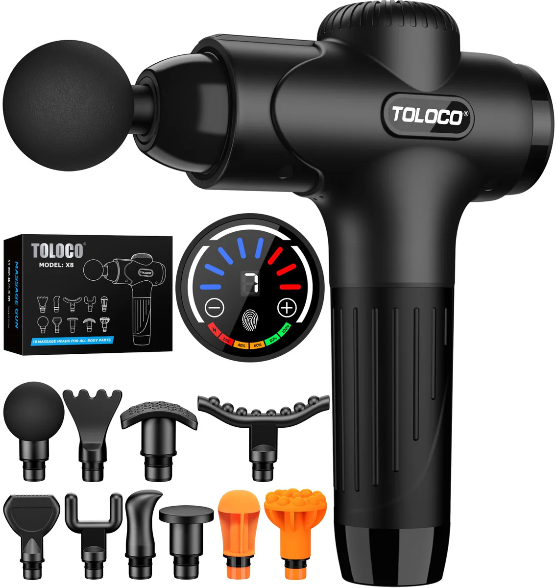TOLOCO Percussion Massage Gun Deep Tissue Massager