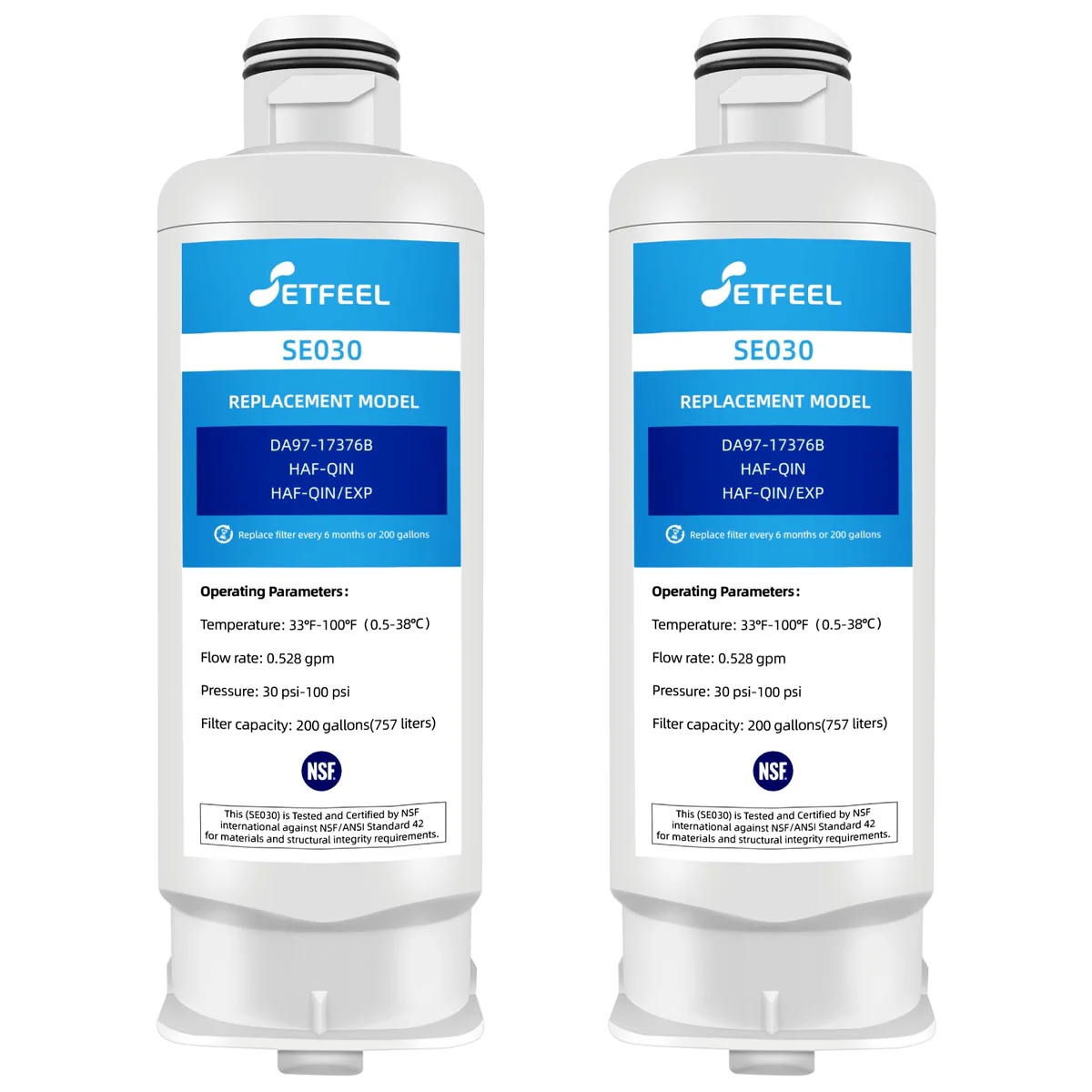 SETFEEL Refrigerator Water Filter Replacement for HAF-QIN