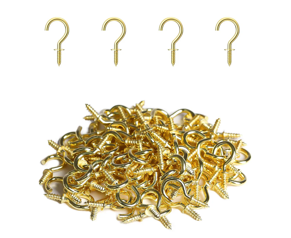RELBRO Small Metal Screw-in Hooks