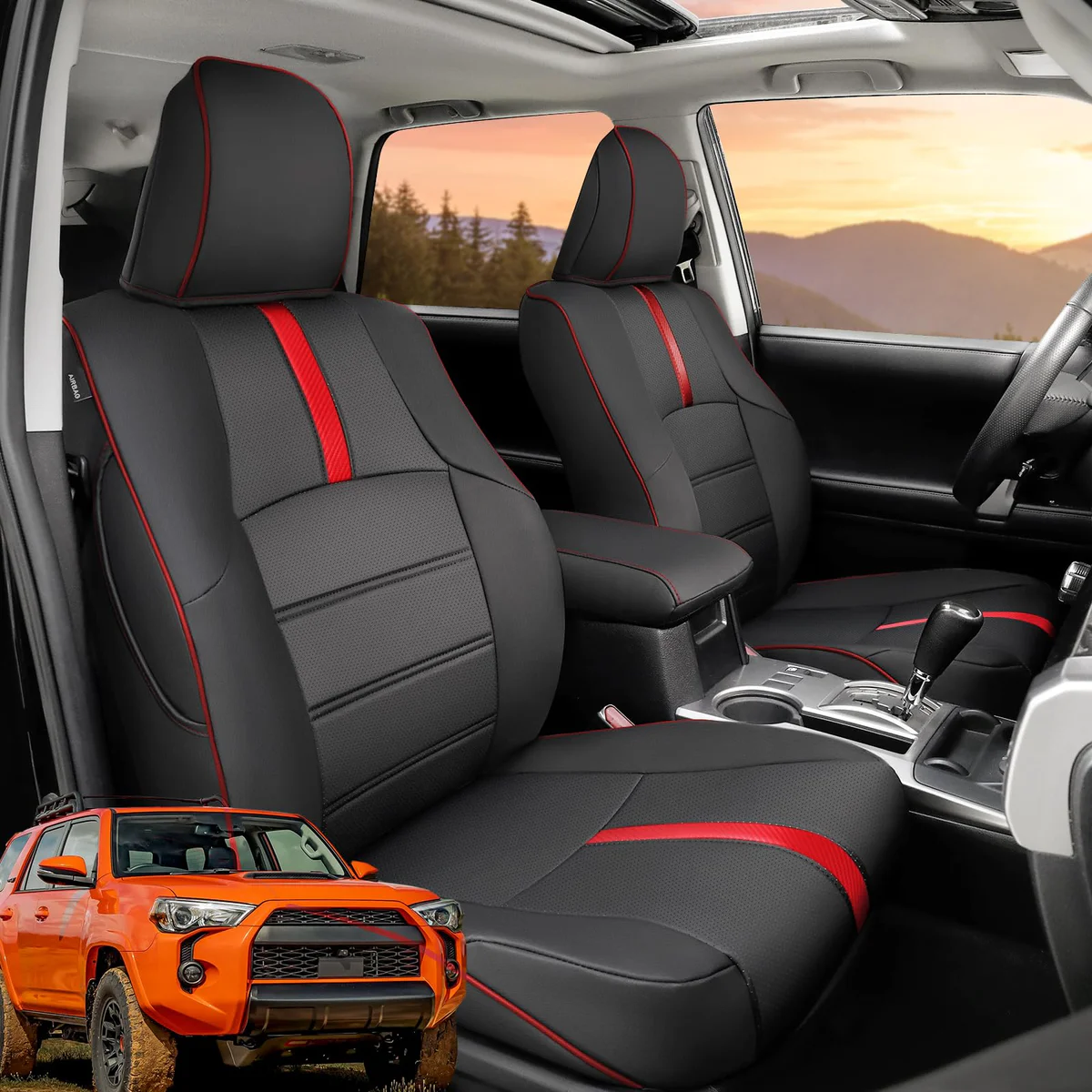 Toyota 4Runner - Black/Red (Full Set)