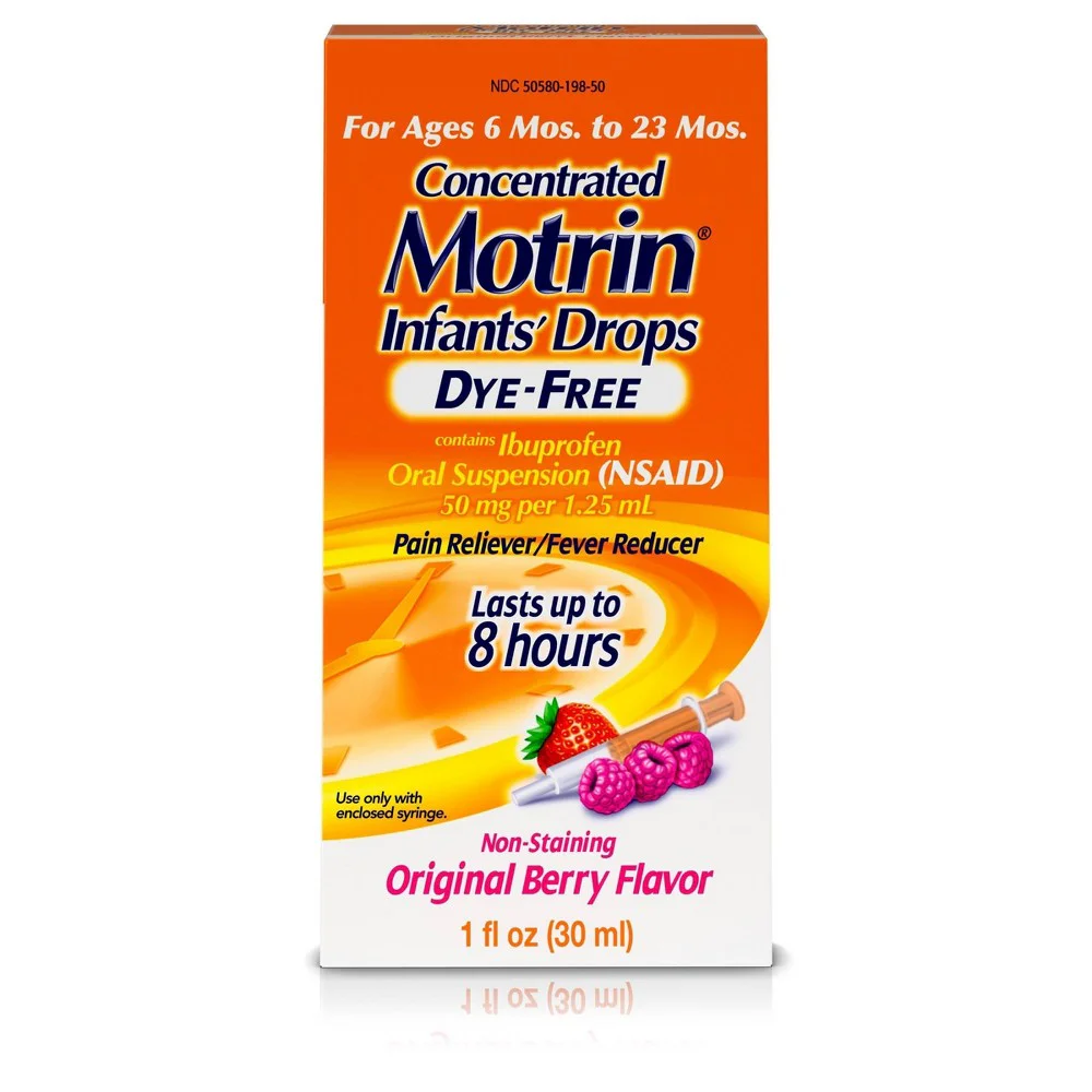 Motrin Infants' Ibuprofen Oral Suspension Medicine