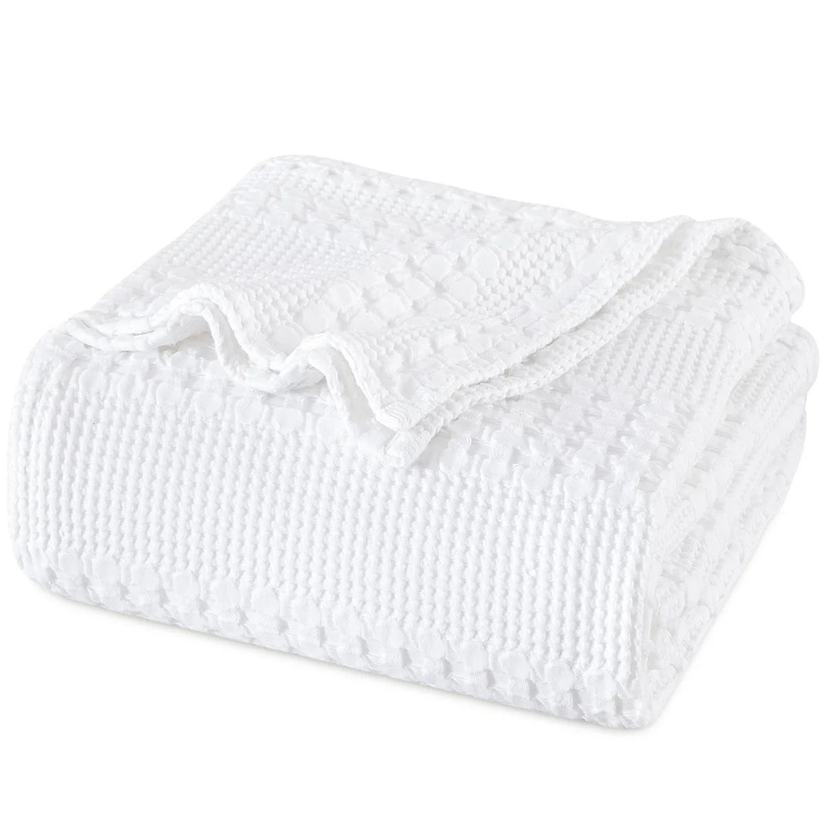 PHF Waffle Weave Cotton Blanket