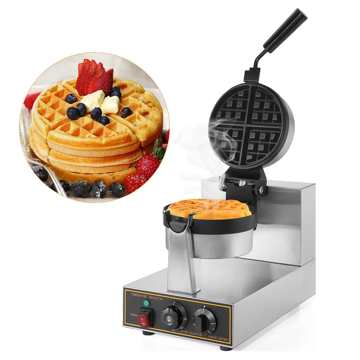 WICHEMI Commercial Belgian Waffle Maker