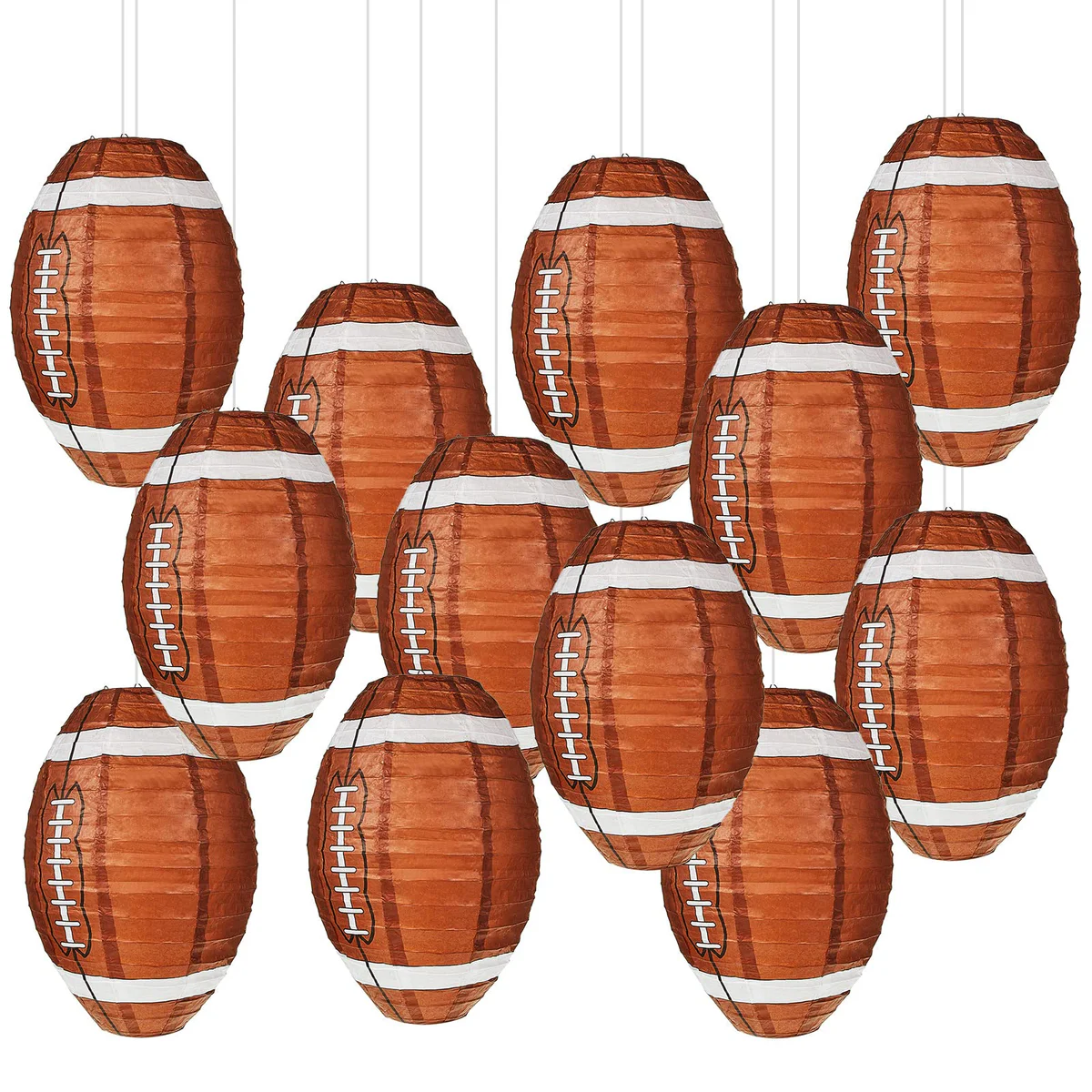 Mudder Football Paper Lantern Decorations