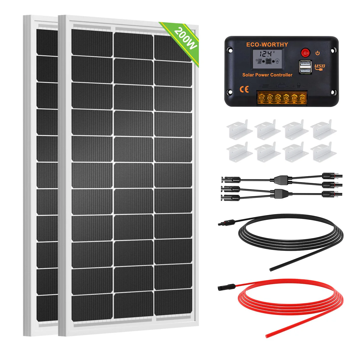 ECO-WORTHY 12V 20W Solar Panel Kit