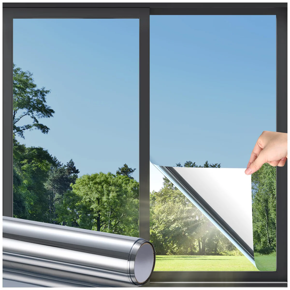 DOWELL Window Film Privacy Static Cling Vinyl