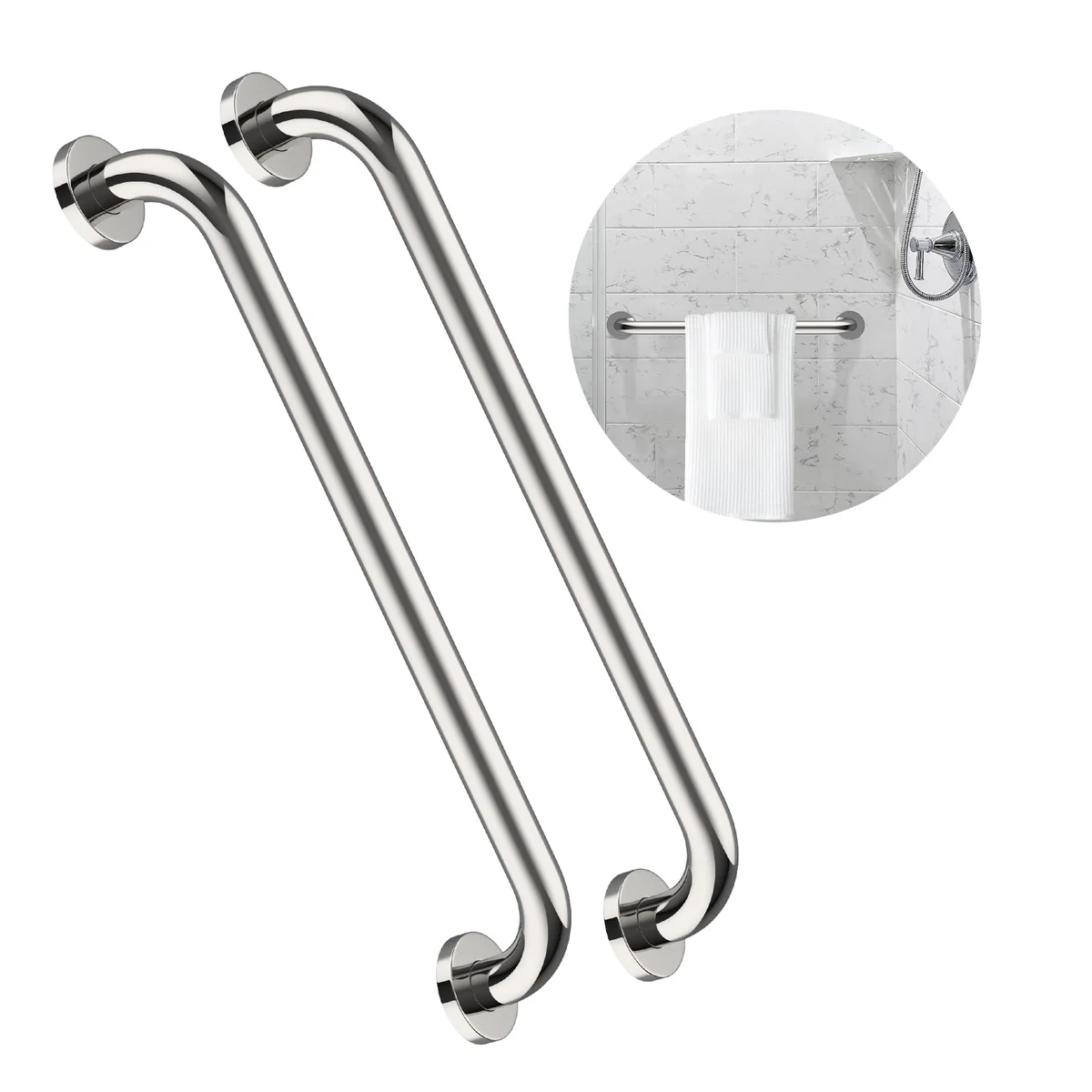 ZUEXT Stainless Steel Grab Bar Bathroom Safety