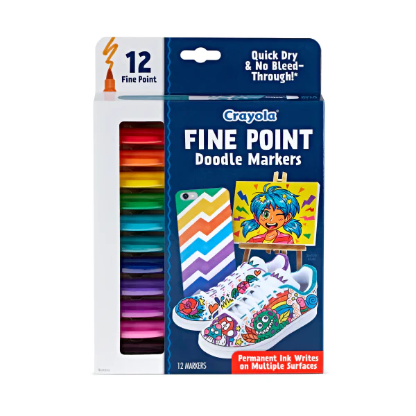 Crayola Fine Point Doodle Markers 