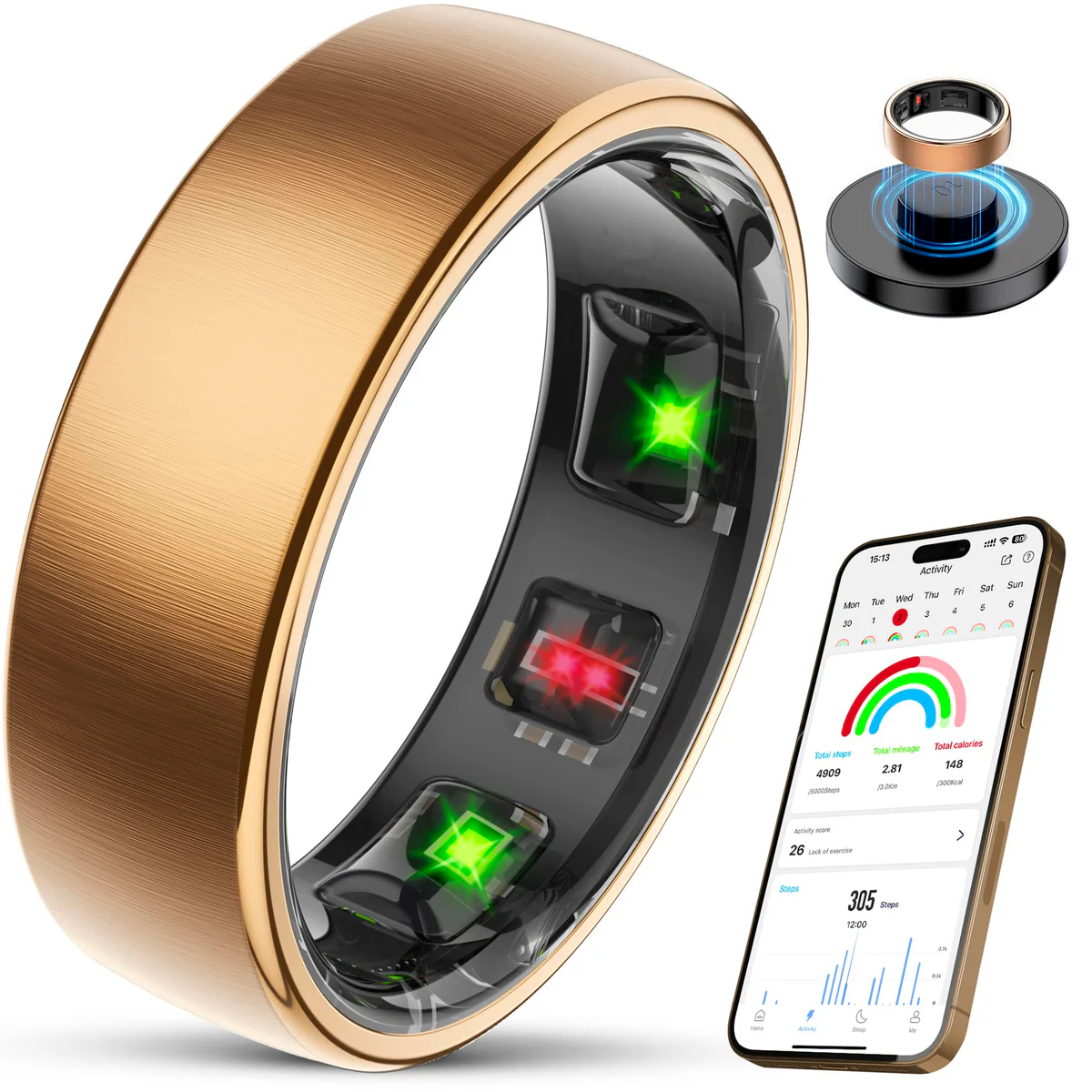  Smart Health Fitness Tracker Ring