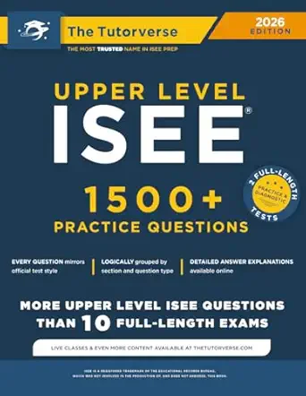 Upper Level ISEE Practice Questions Book