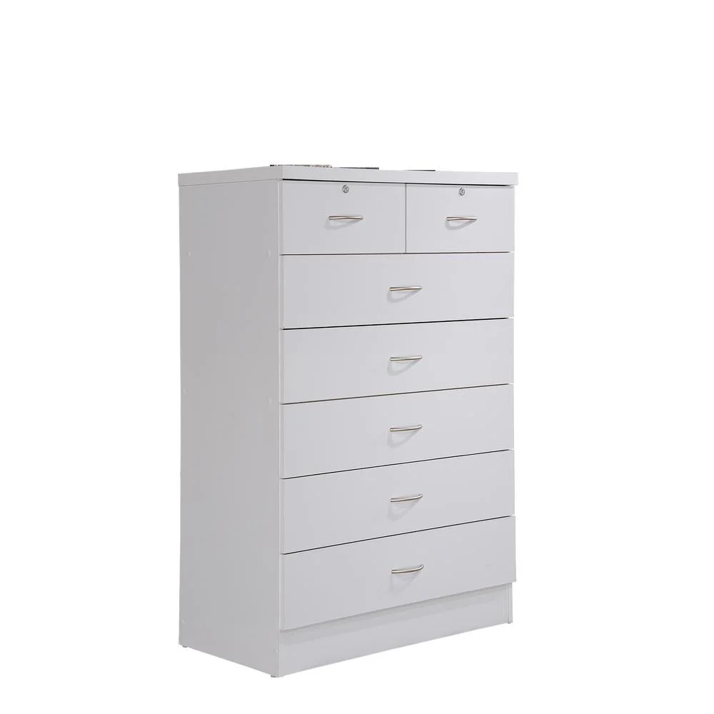 7 Drawer Chest with Lock On 2 Top Drawers